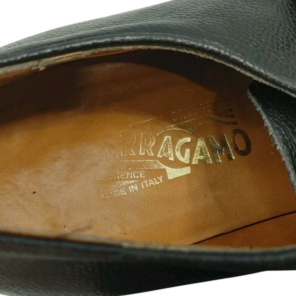 Salvatore Ferragamo Leather Derby Dress Shoes Mens 14 D